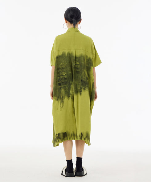Blurred Print Dress